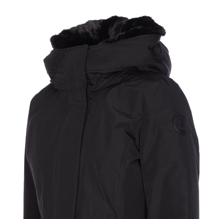 Woolrich Coats Black Cotton