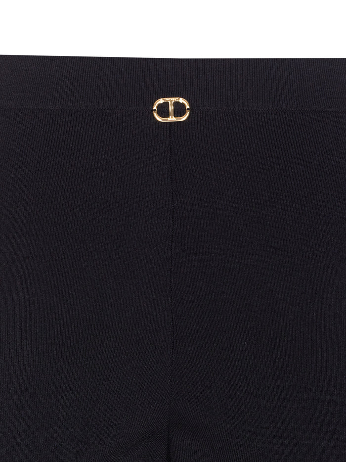 Twin-set Trousers Black Viscose