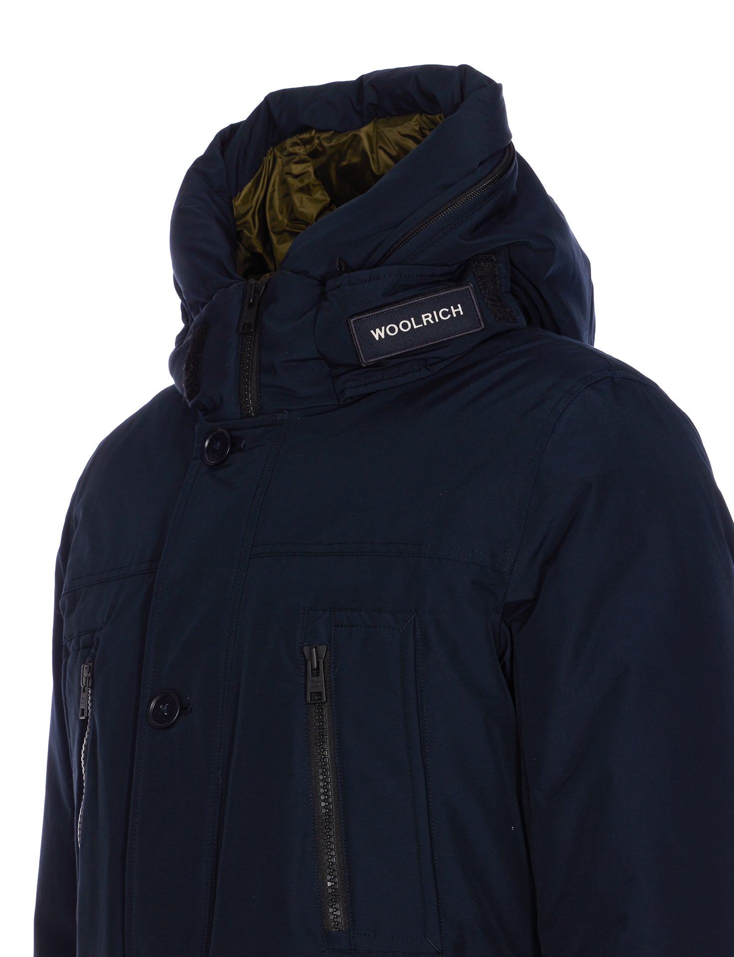 Woolrich Coats Blue Cotton