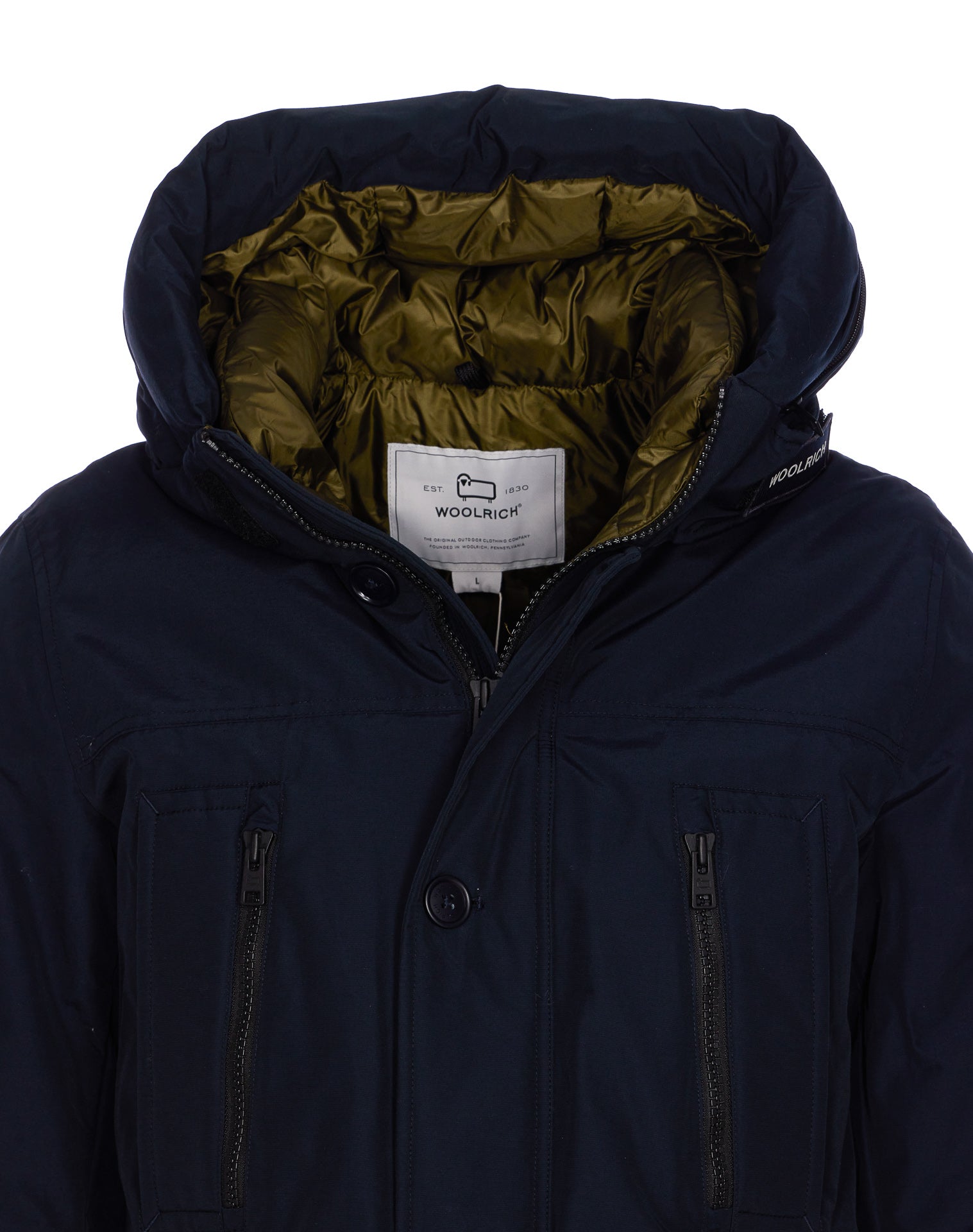 Woolrich Coats Blue Cotton