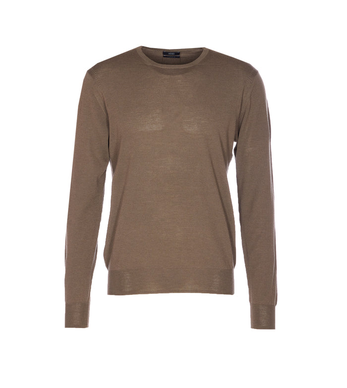 Hosio Sweaters Brown Wool