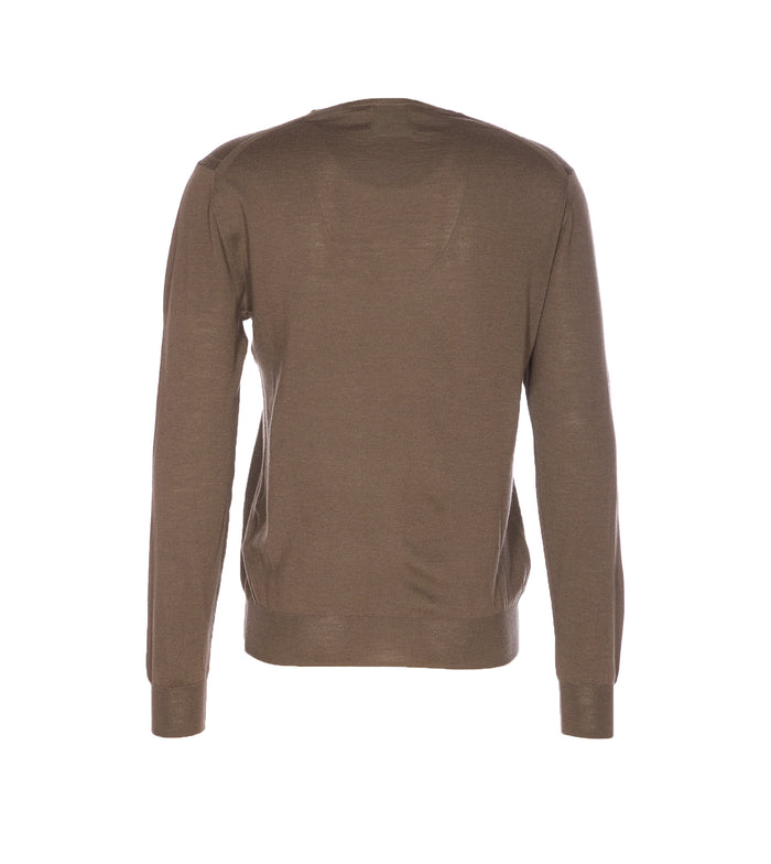 Hosio Sweaters Brown Wool