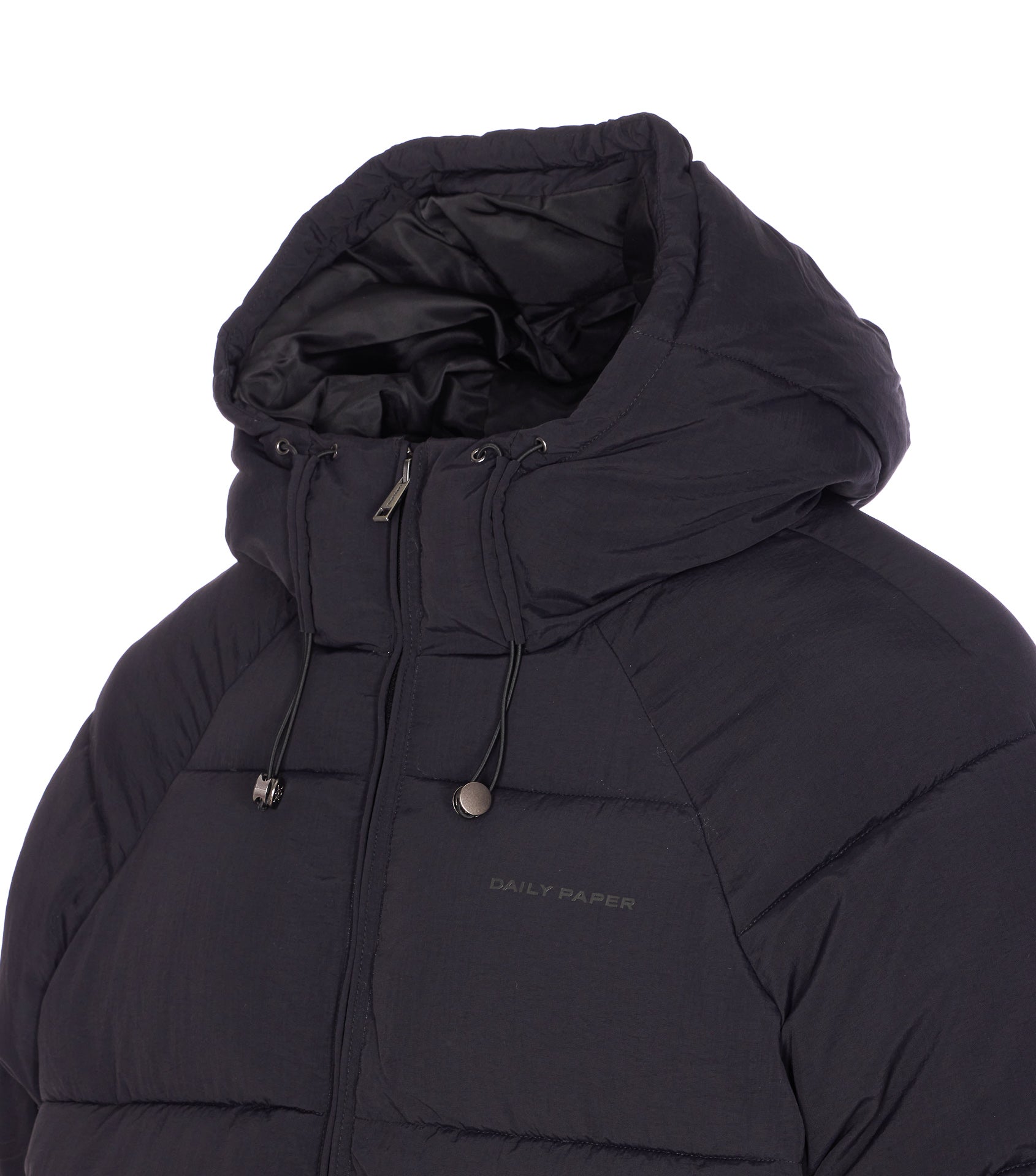 Daily Paper Uomo Coats Black Nylon