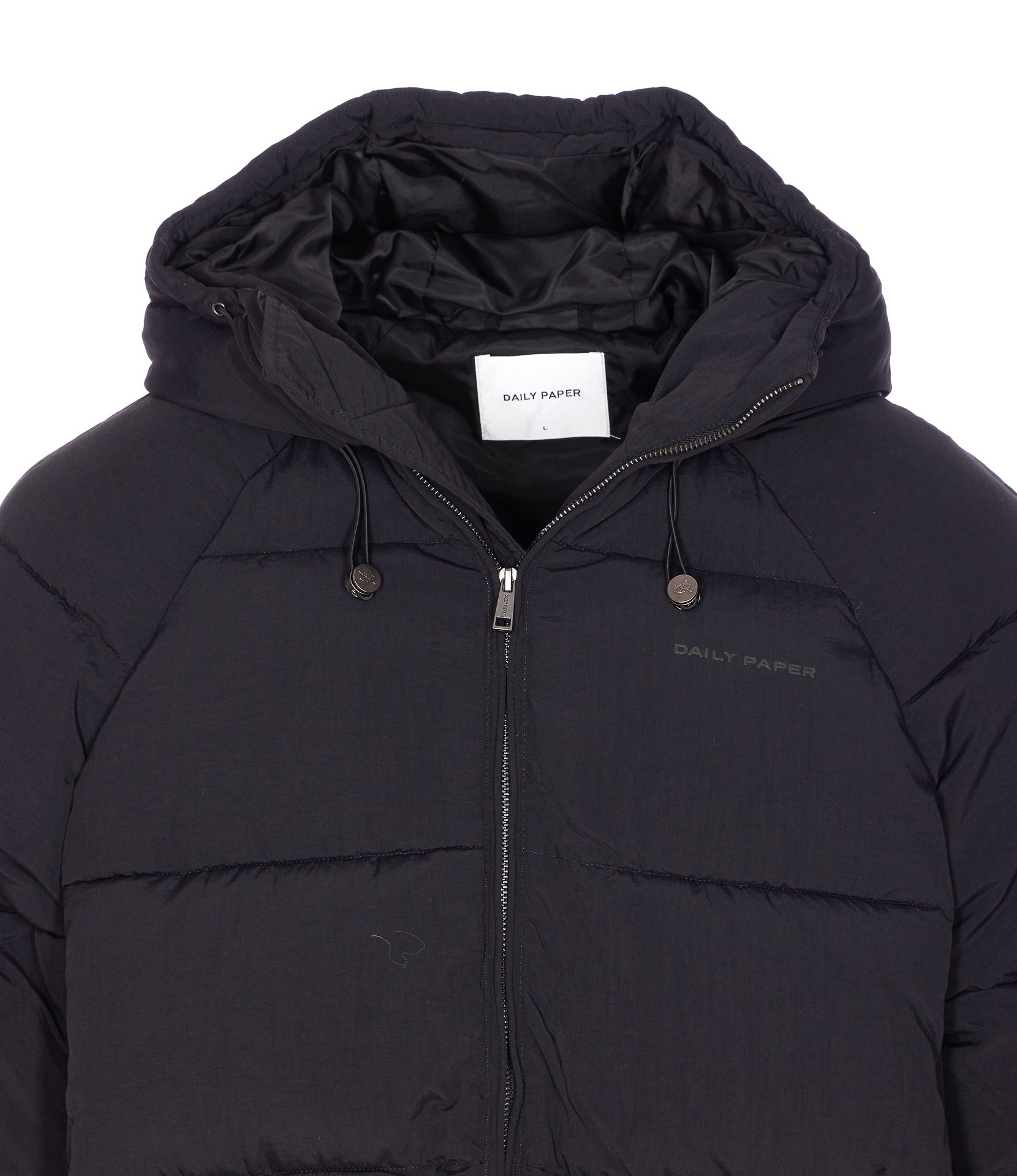 Daily Paper Uomo Coats Black Nylon