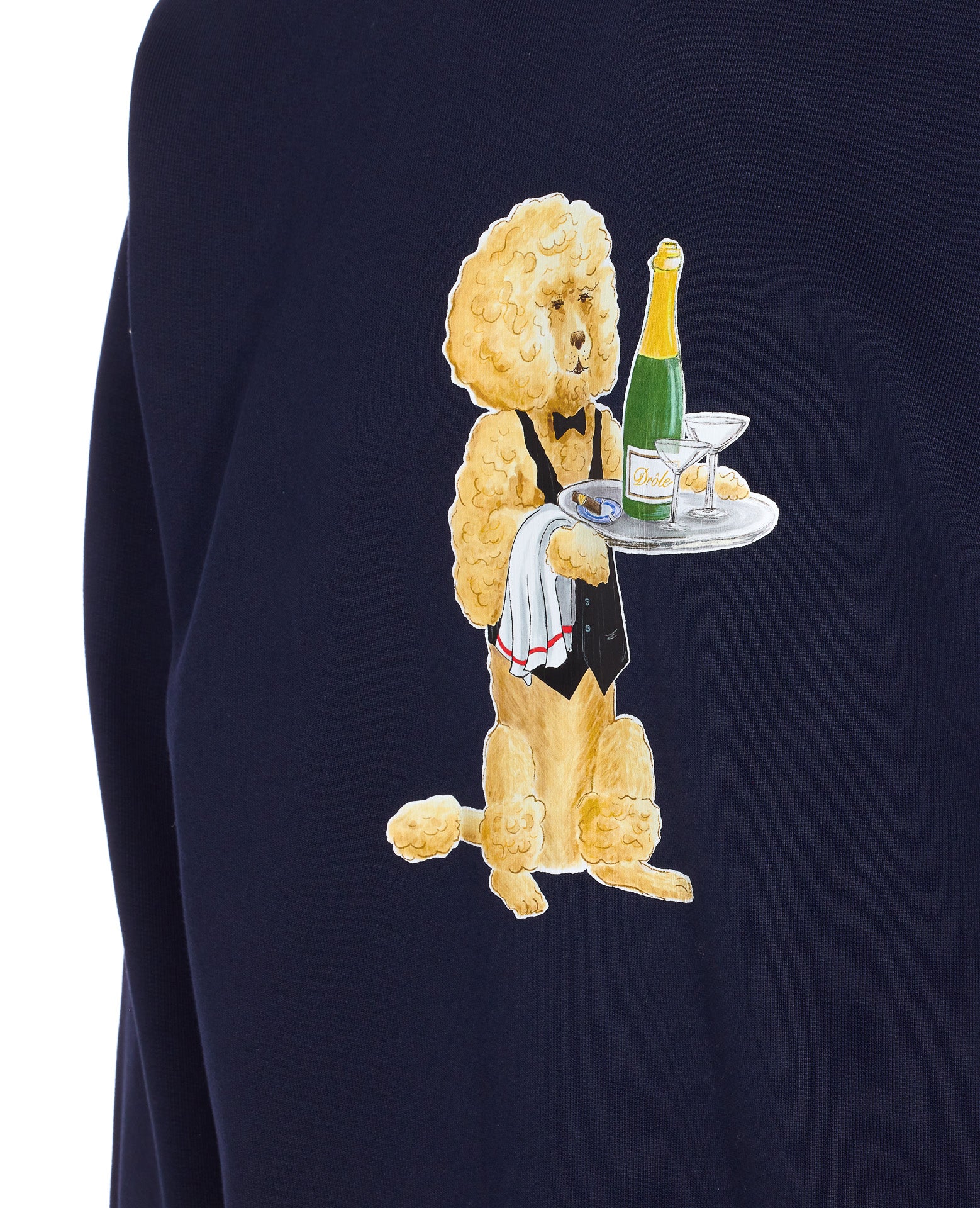 Drole De Monsieur Sweaters Blue Cotton