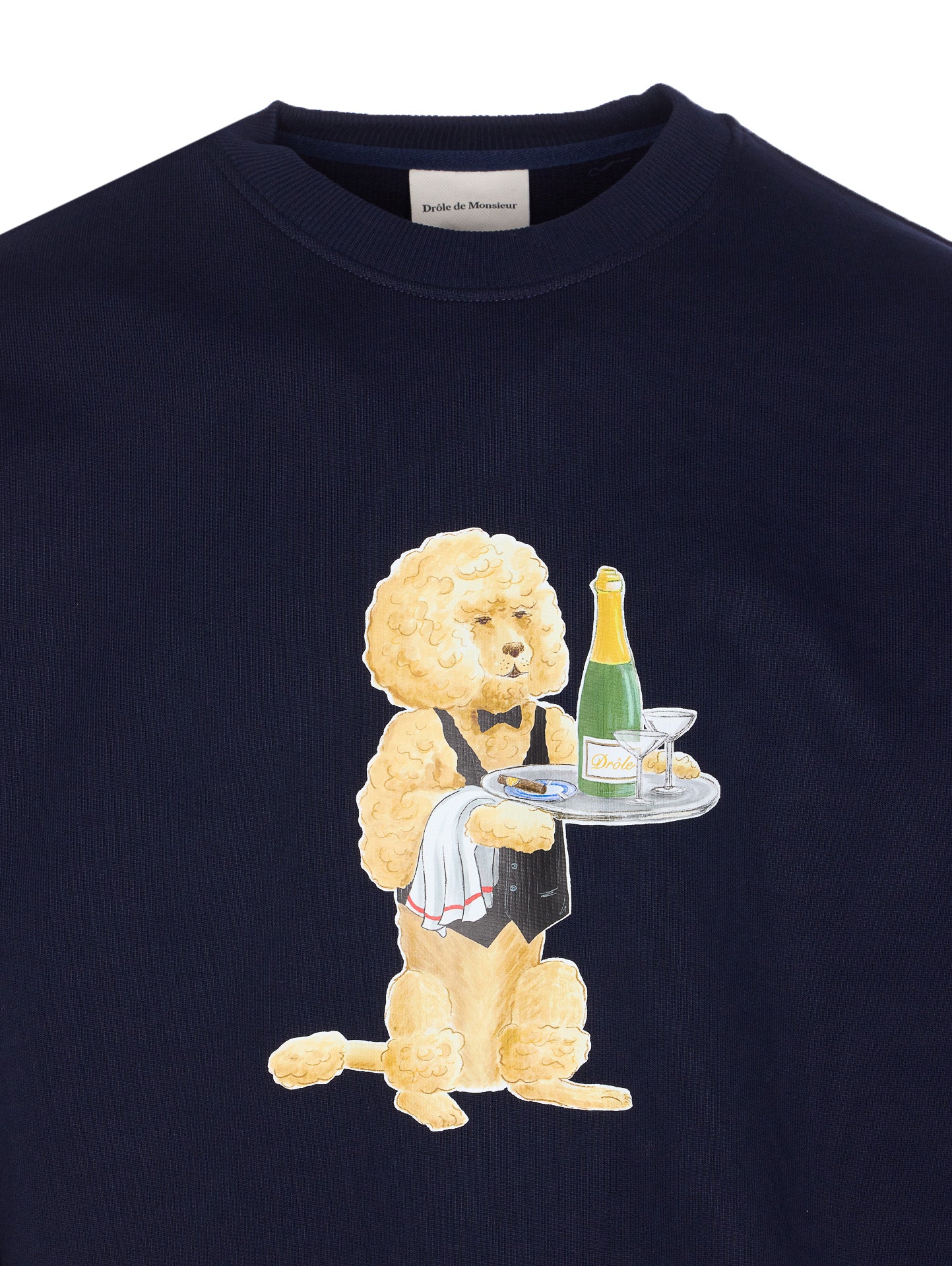 Drole De Monsieur Sweaters Blue Cotton