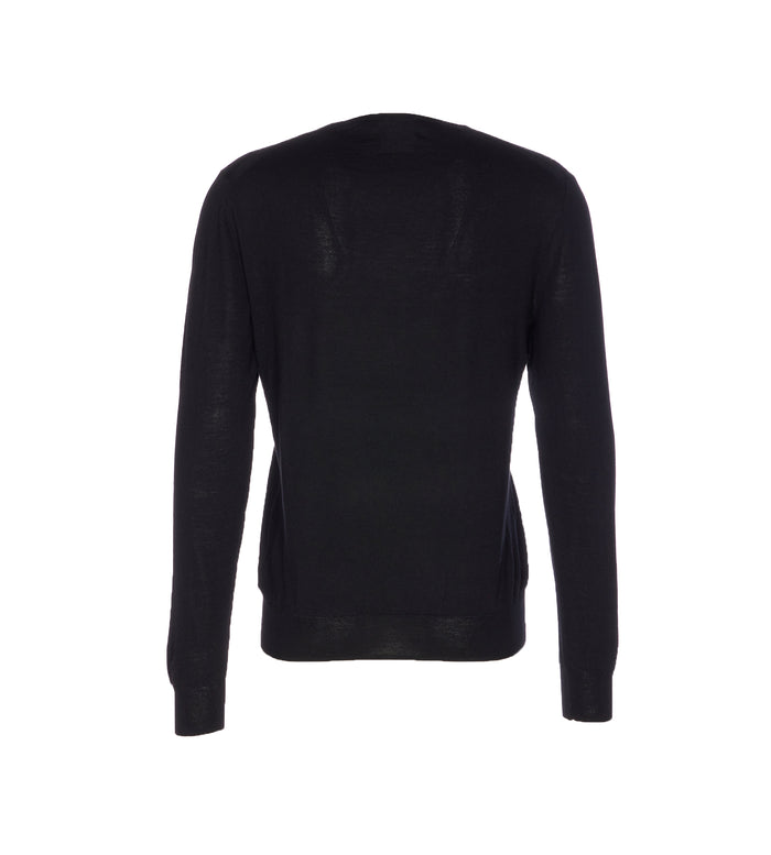 Hosio Sweaters Black Wool
