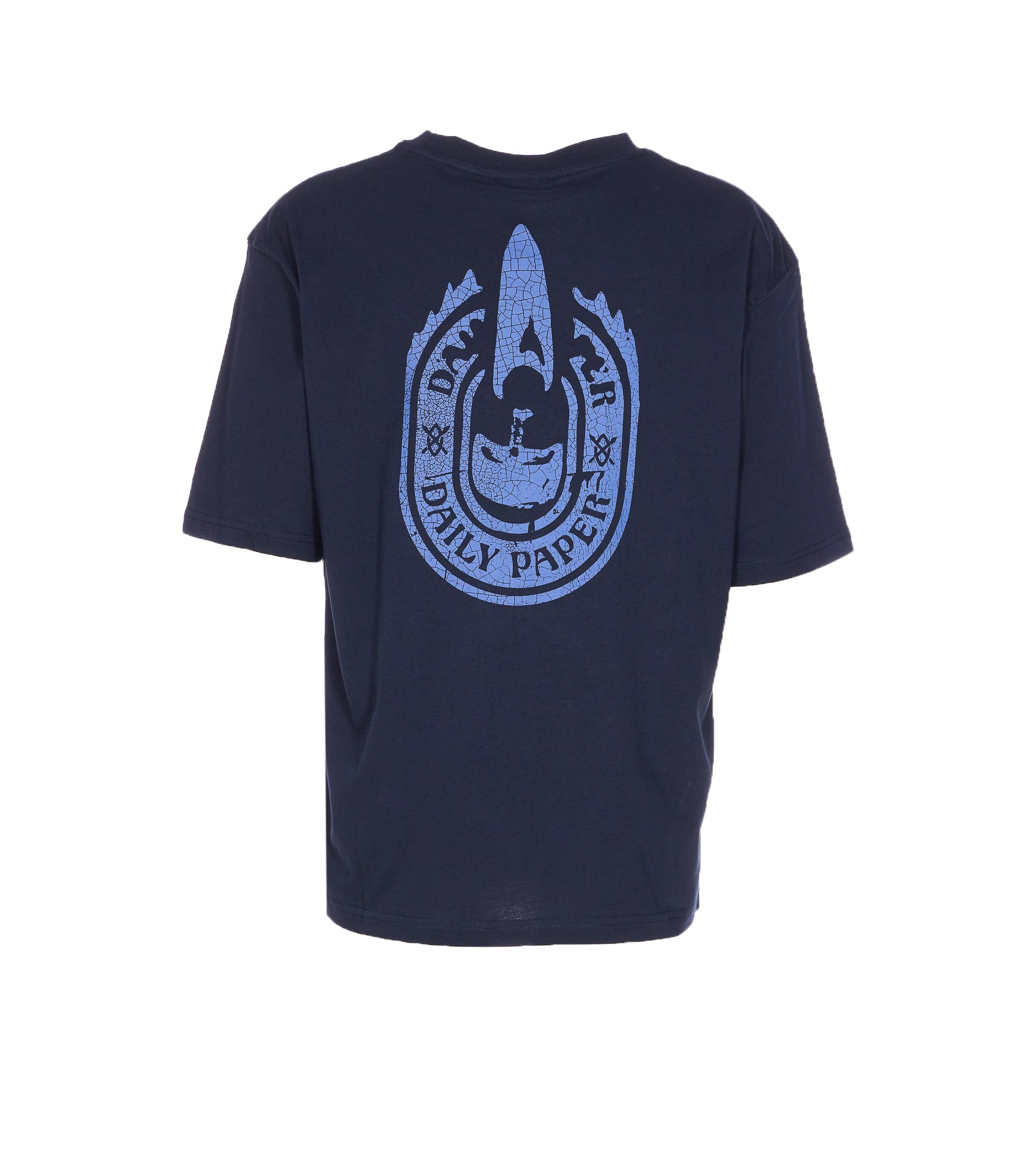 Daily Paper Uomo T-shirts and Polos Blue Cotton