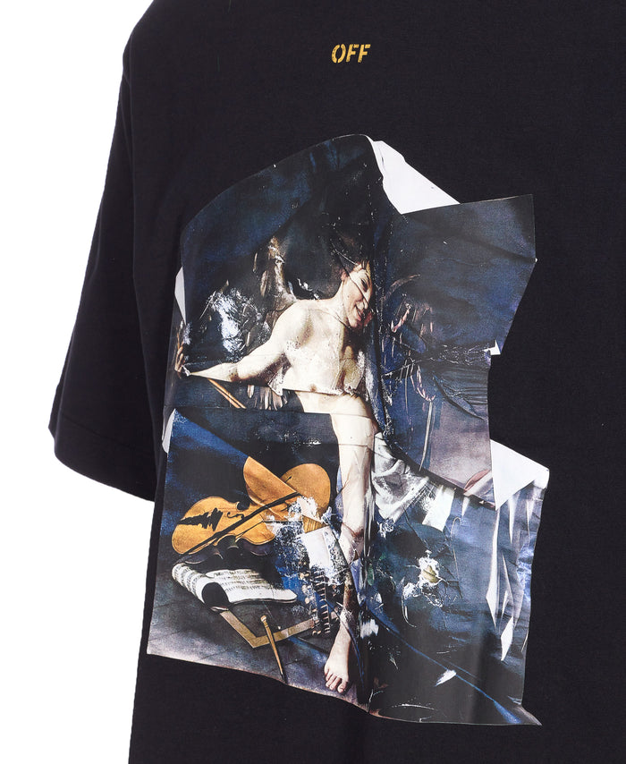 Off White T-Shirts And Polos Black Cotton