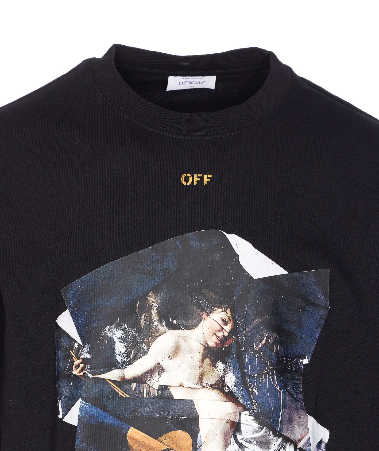 Off White T-Shirts And Polos Black Cotton