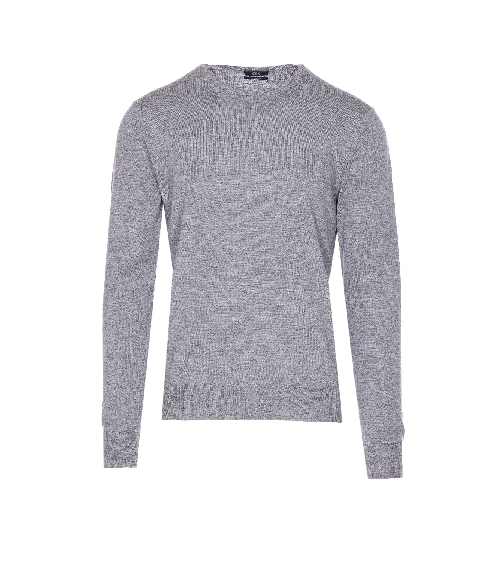 Hosio Sweaters Grey Wool