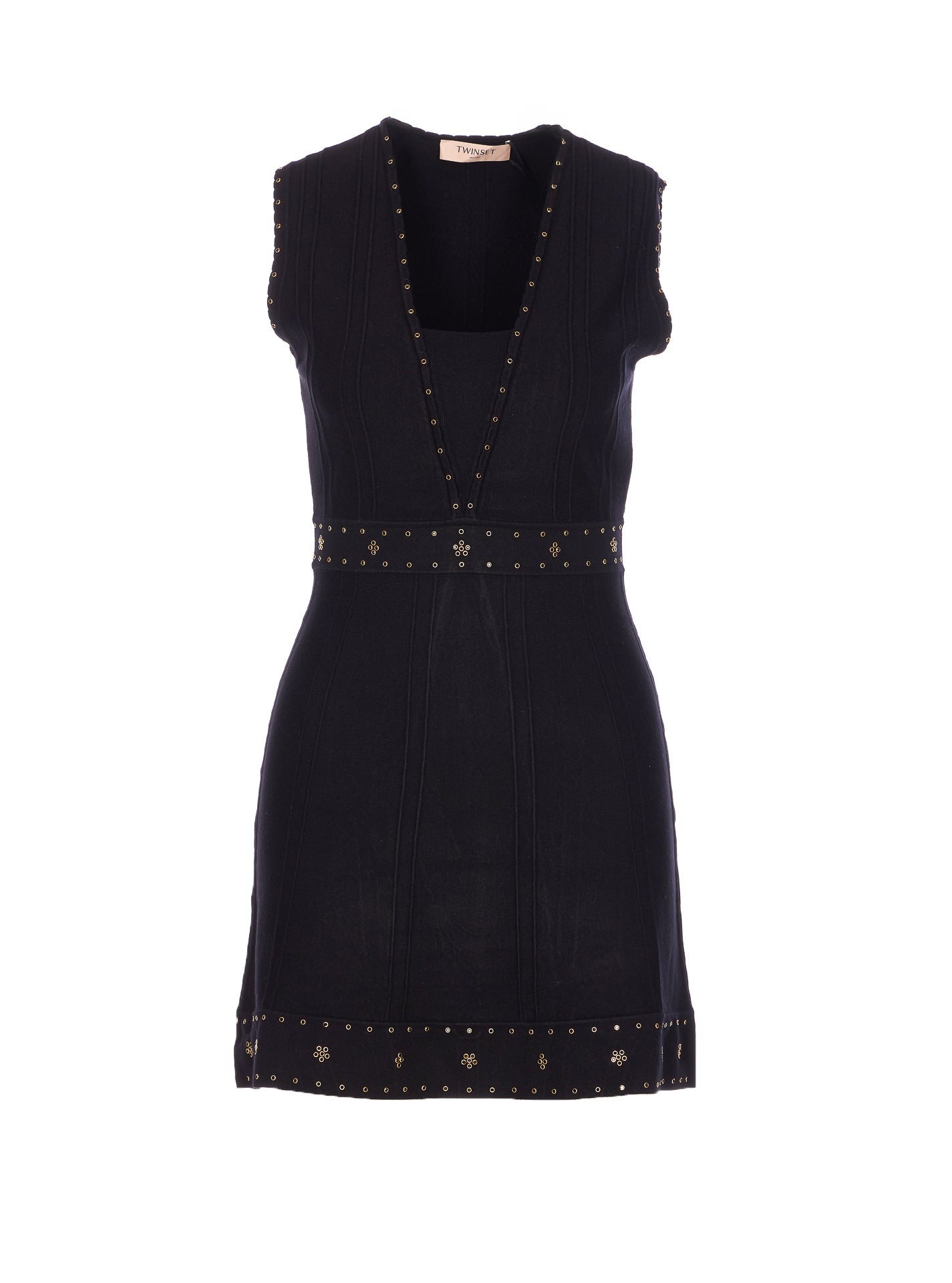 Twin-Set Dresses Black Viscose