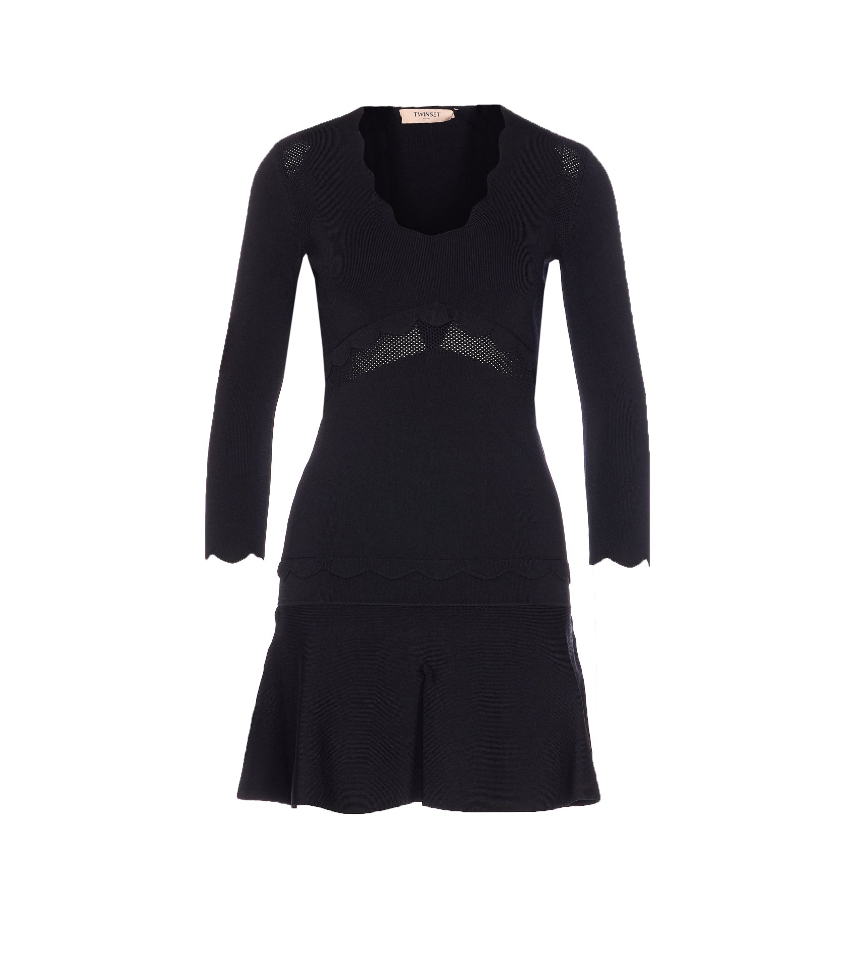 Twin-Set Dresses Black Viscose