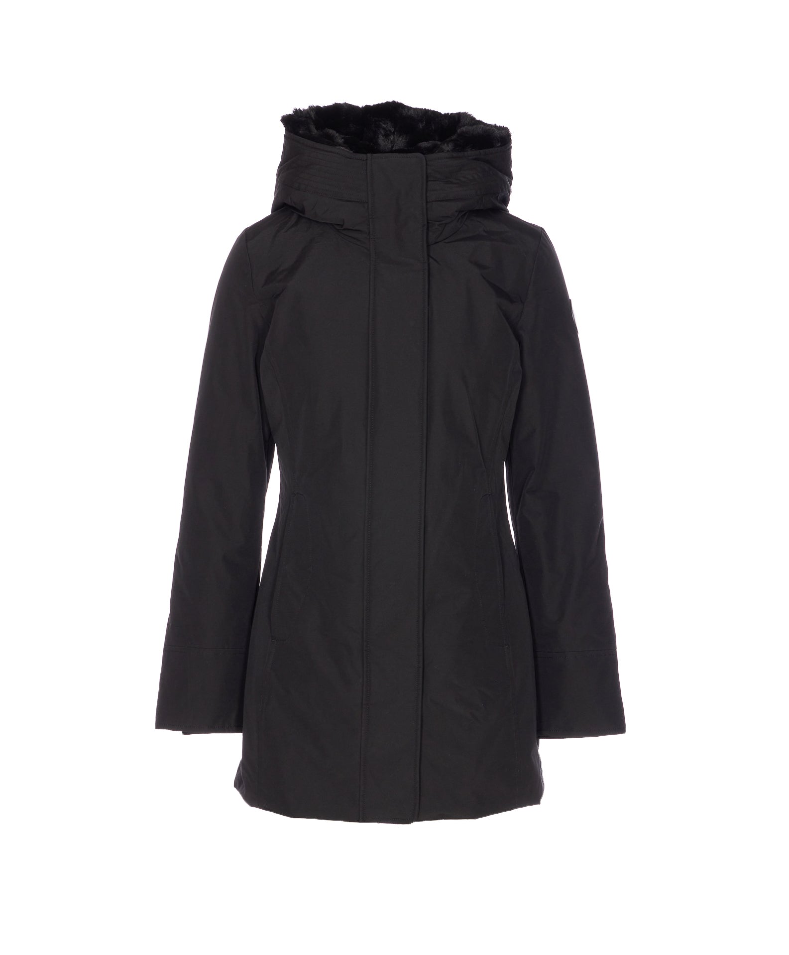 Woolrich Coats Black Cotton