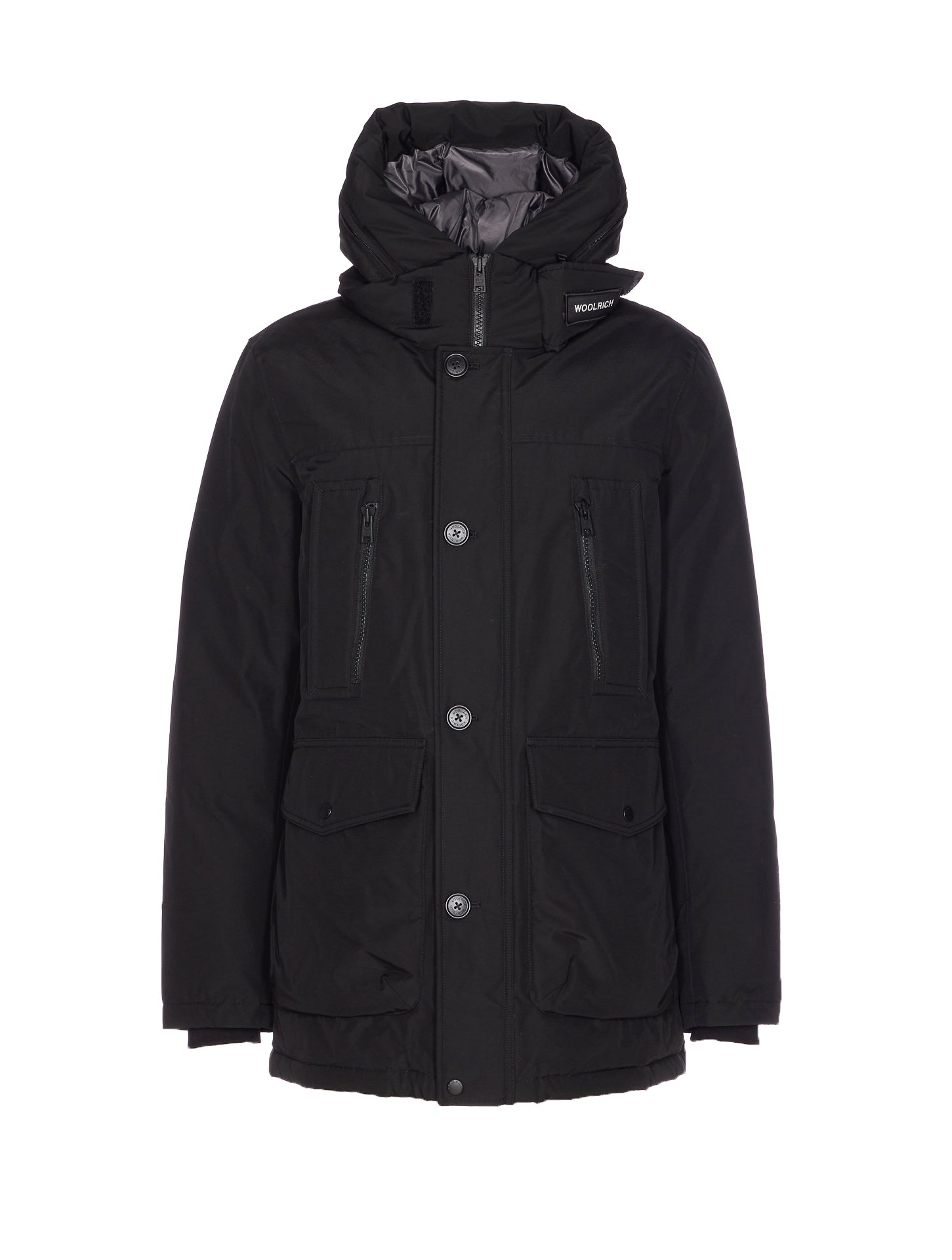 Woolrich Coats Black Cotton