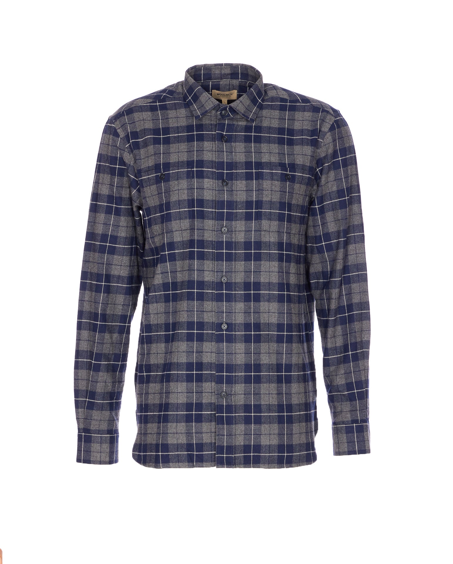 Woolrich Shirts Blue Cotton