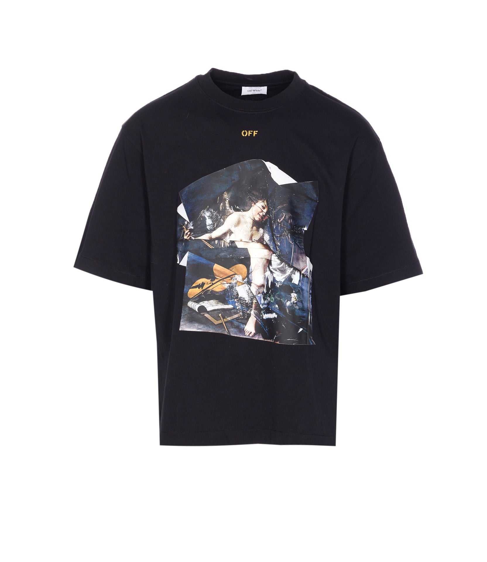 Off White T-Shirts And Polos Black Cotton