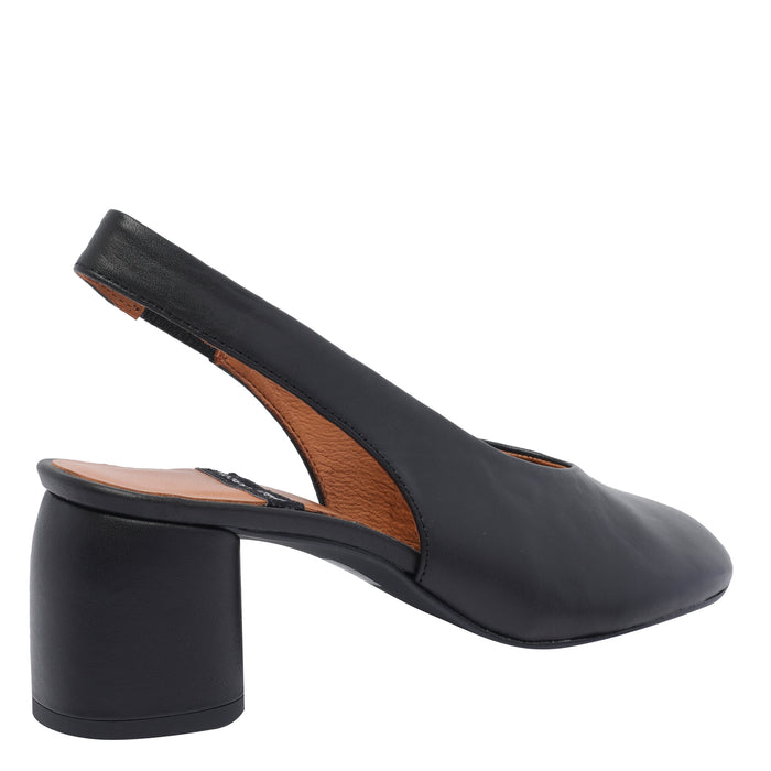 Angel Alarcon With Heel Black Calf Leather/rubber Sole