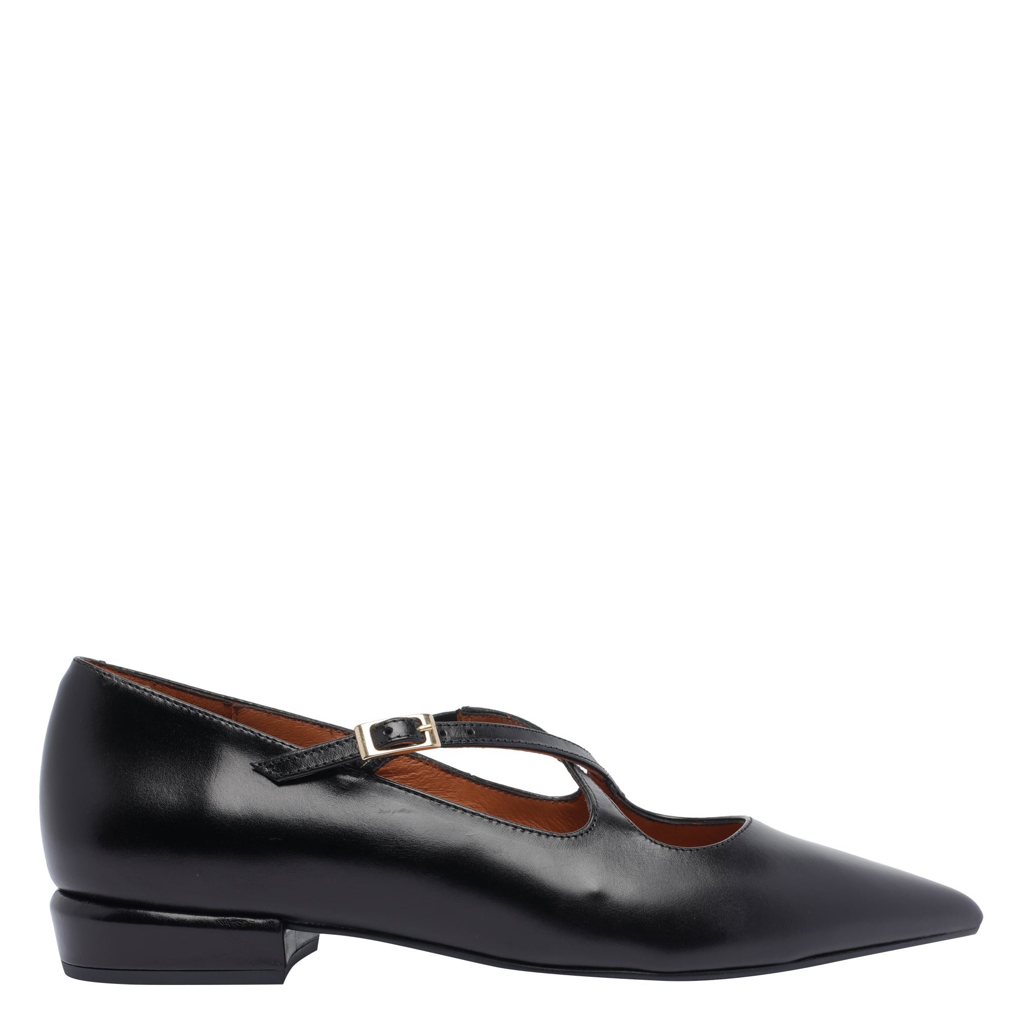 ANGEL ALARCON Flat shoes Black Calf Leather/rubber Sole