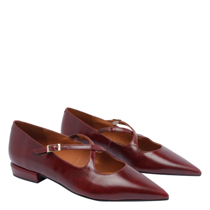 ANGEL ALARCON Flat shoes Red Calf Leather/rubber Sole