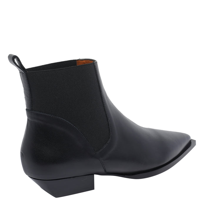 Angel Alarcon Boots Black Calf Leather/rubber Sole