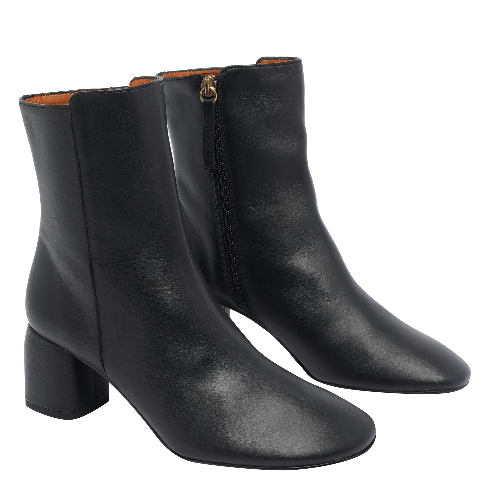 ANGEL ALARCON Boots Black Calf Leather/rubber Sole