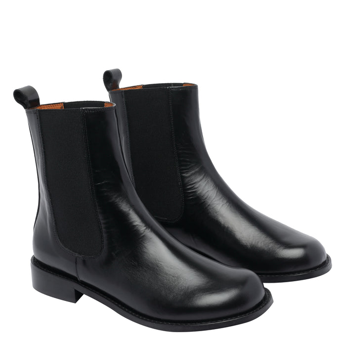 Angel Alarcon Boots Black Calf Leather/rubber Sole