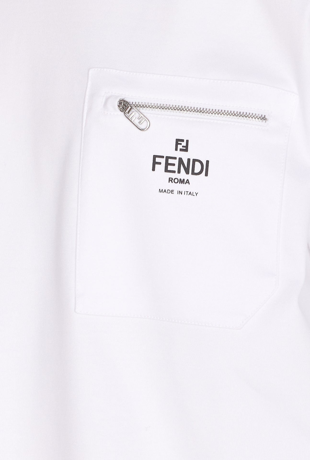 Fendi T-Shirts And Polos White Cotton
