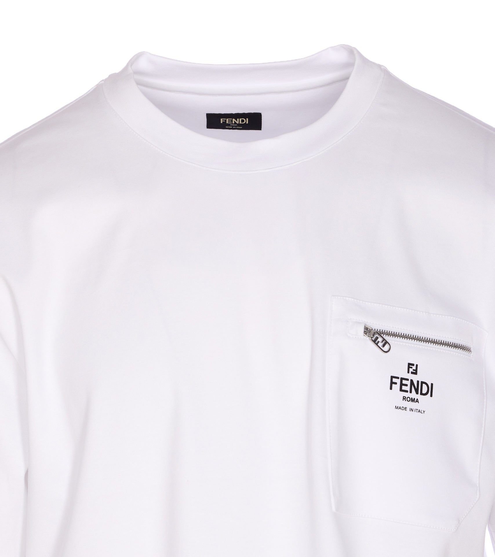 Fendi T-Shirts And Polos White Cotton