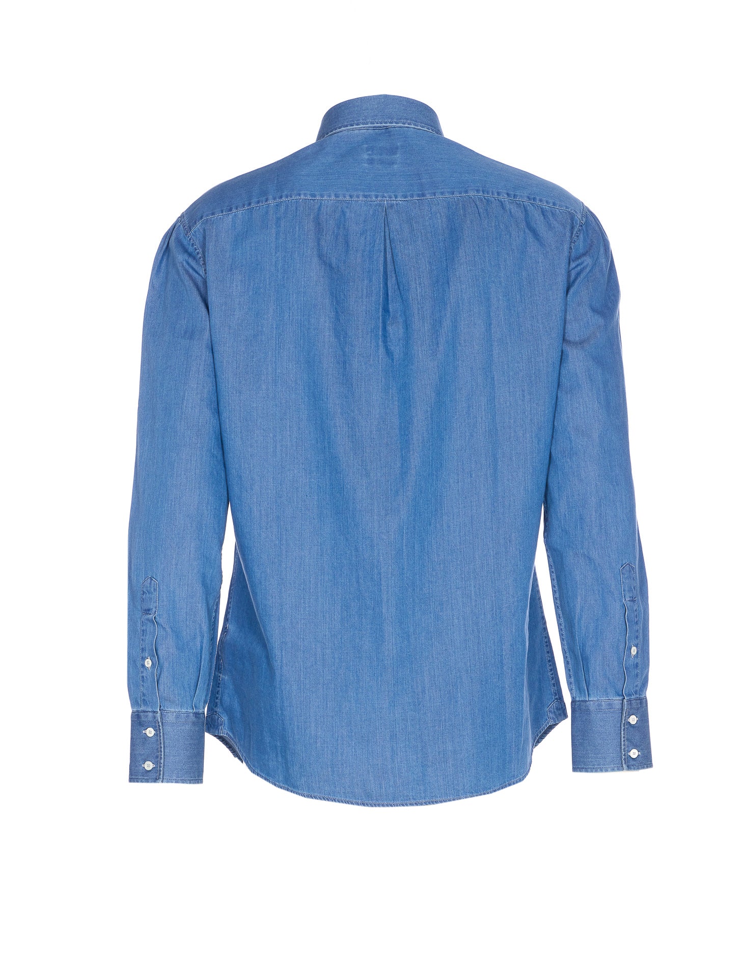 Brunello Cucinelli Shirts Blue Cotton