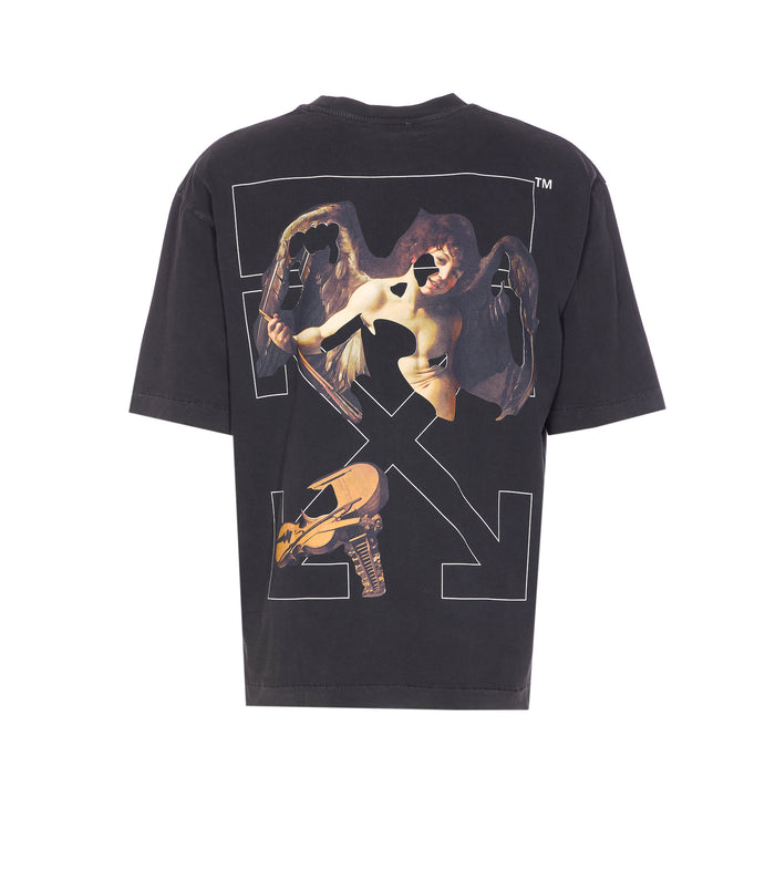 Off White T-Shirts And Polos Black Cotton