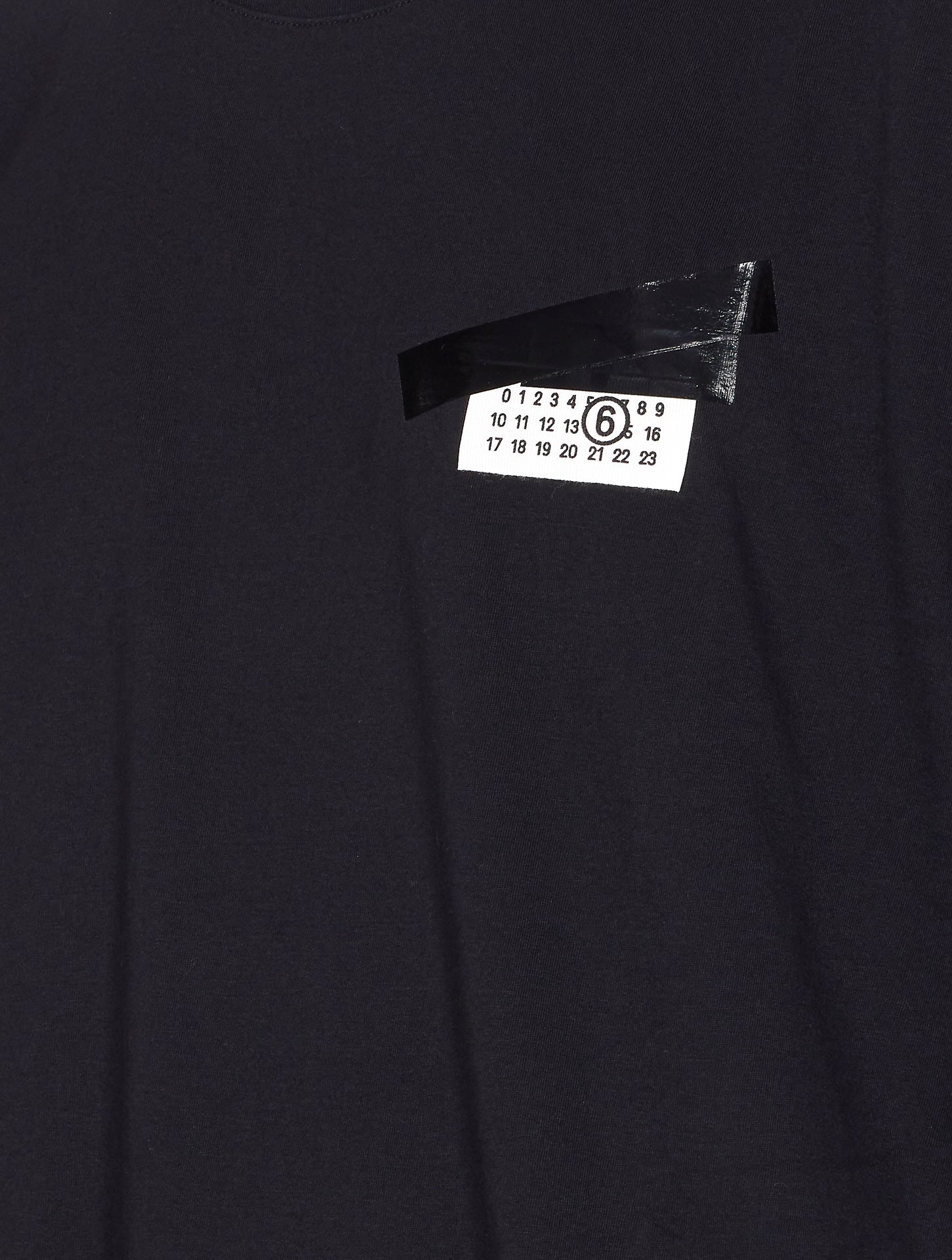 Mm6 Maison Margiela T-Shirts And Polos Black Cotton
