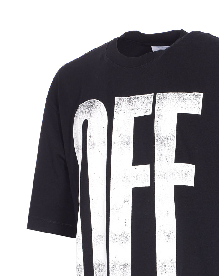Off White T-Shirts And Polos Black Cotton