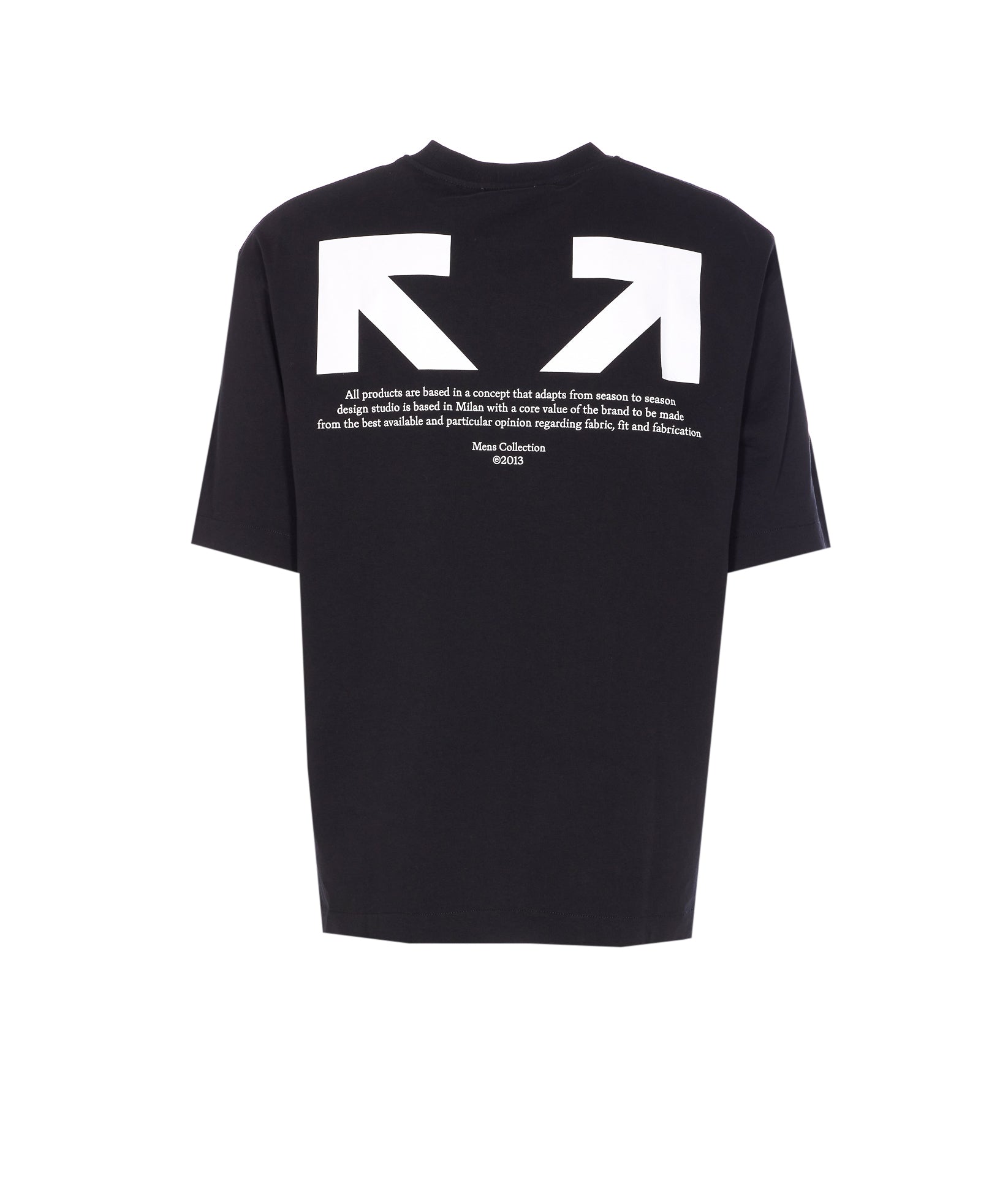 Off White T-Shirts And Polos Black Cotton