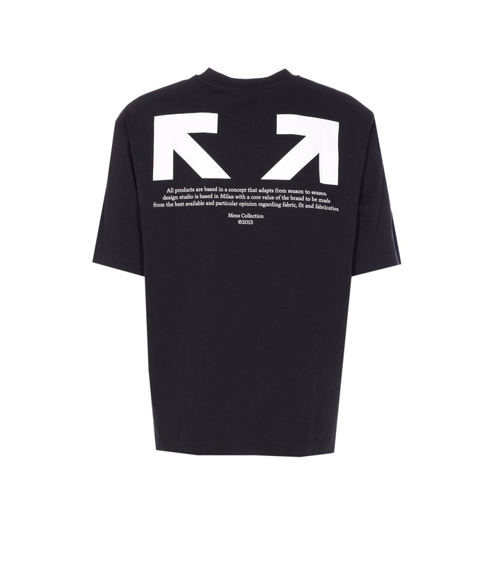 Off White T-Shirts And Polos Black Cotton
