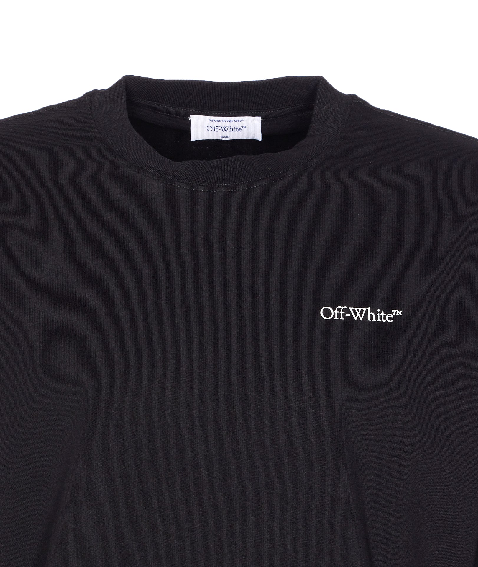 Off White T-Shirts And Polos Black Cotton