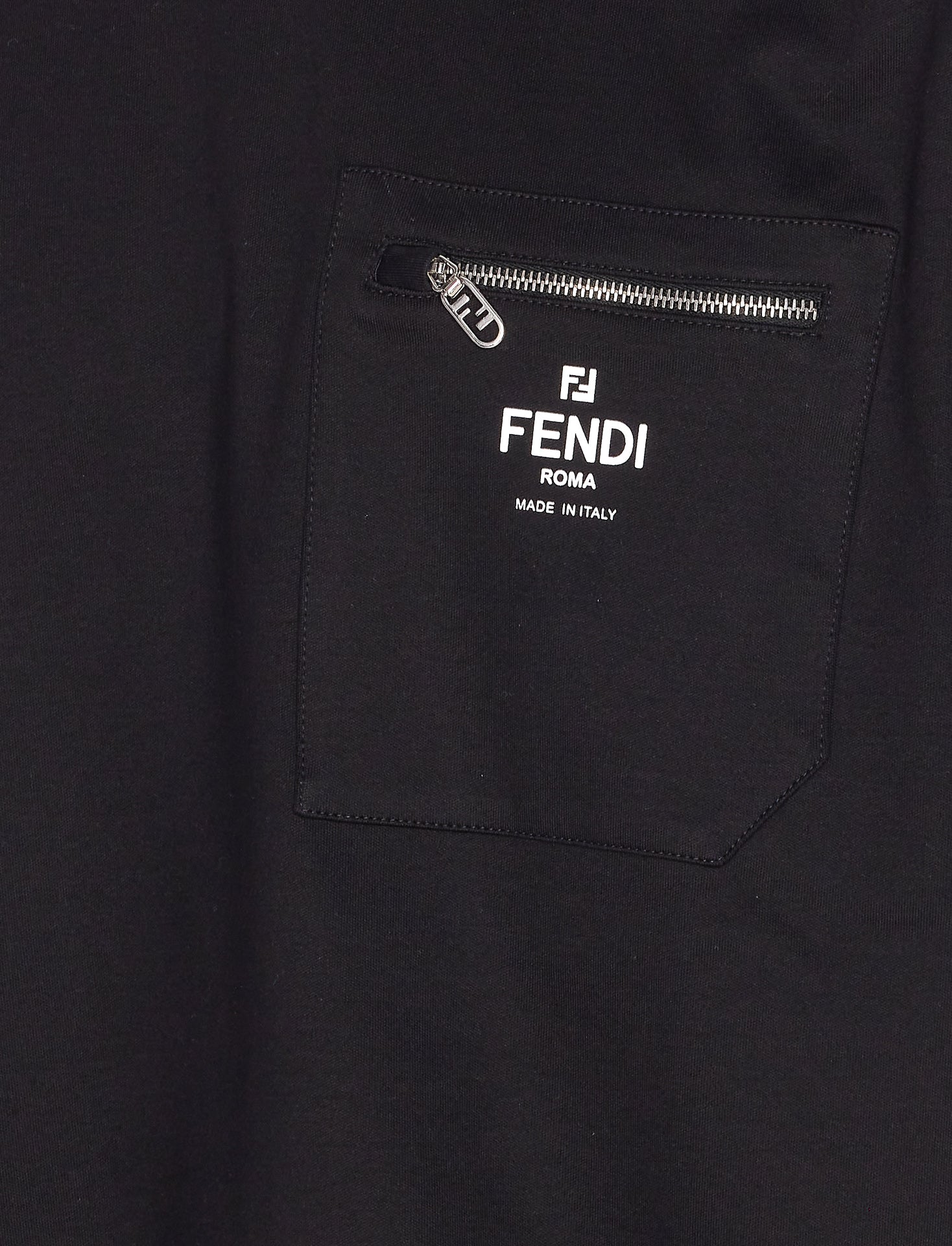 Fendi T-Shirts And Polos Black Cotton