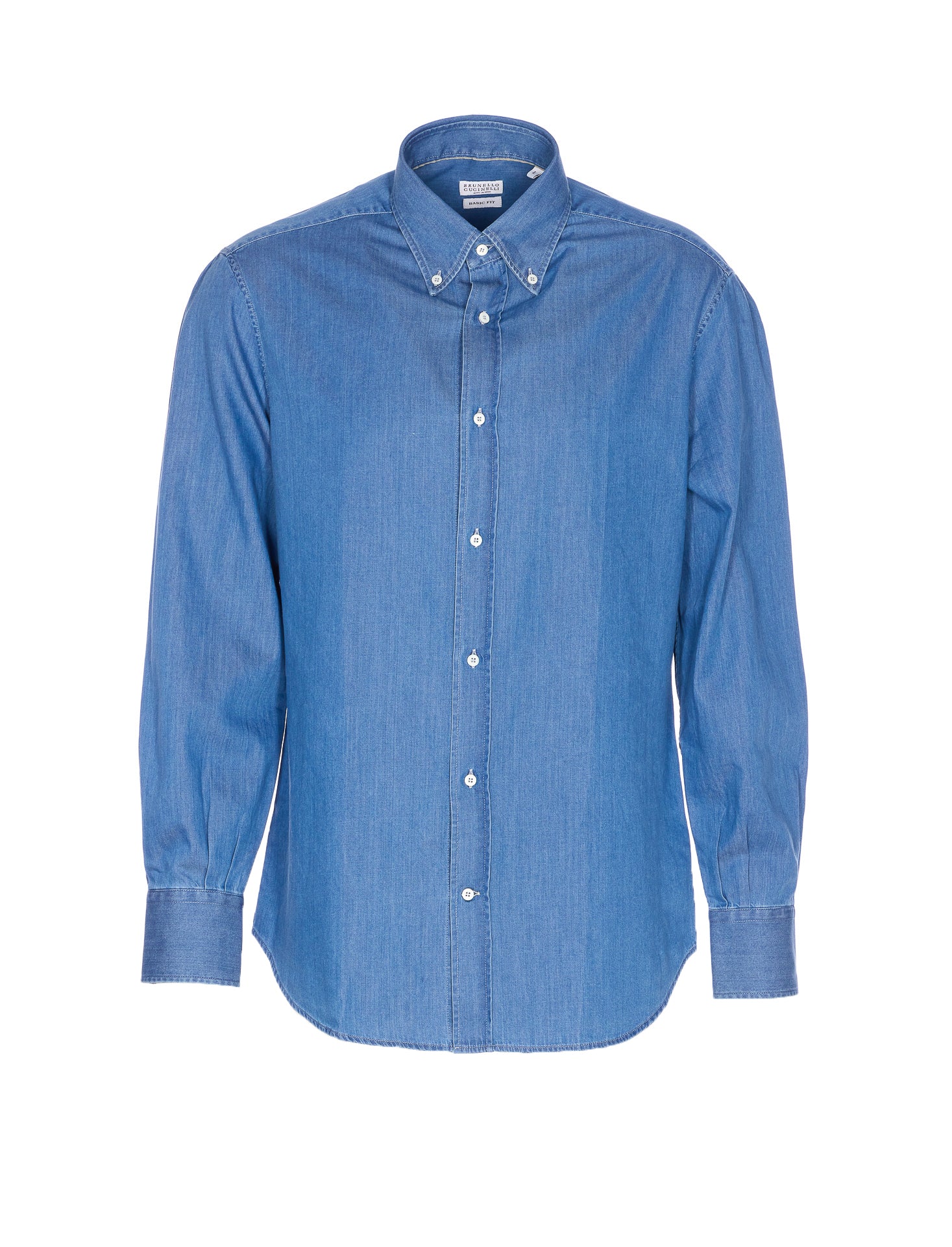 Brunello Cucinelli Shirts Blue Cotton