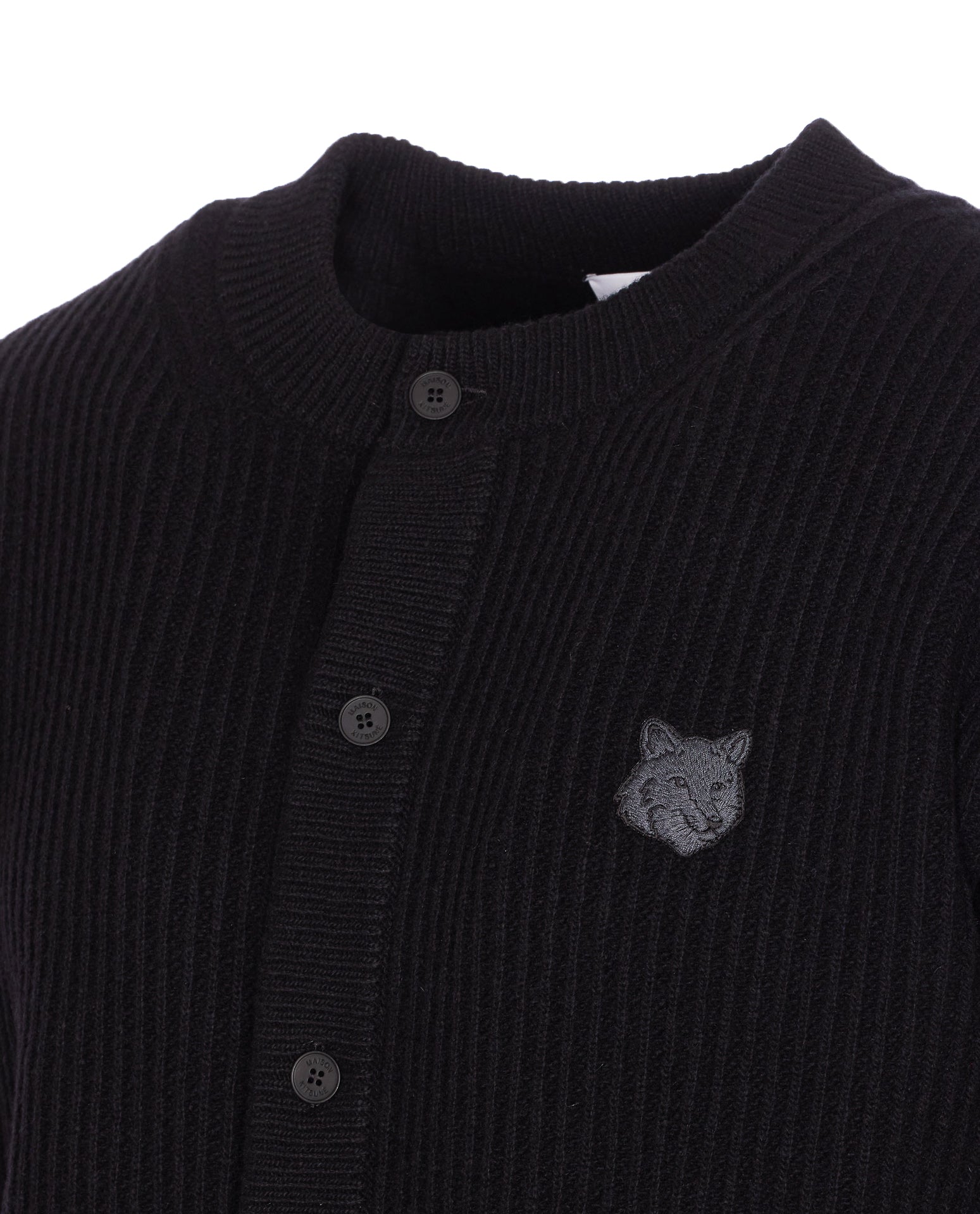 Maison Kitsune Sweaters Black Wool