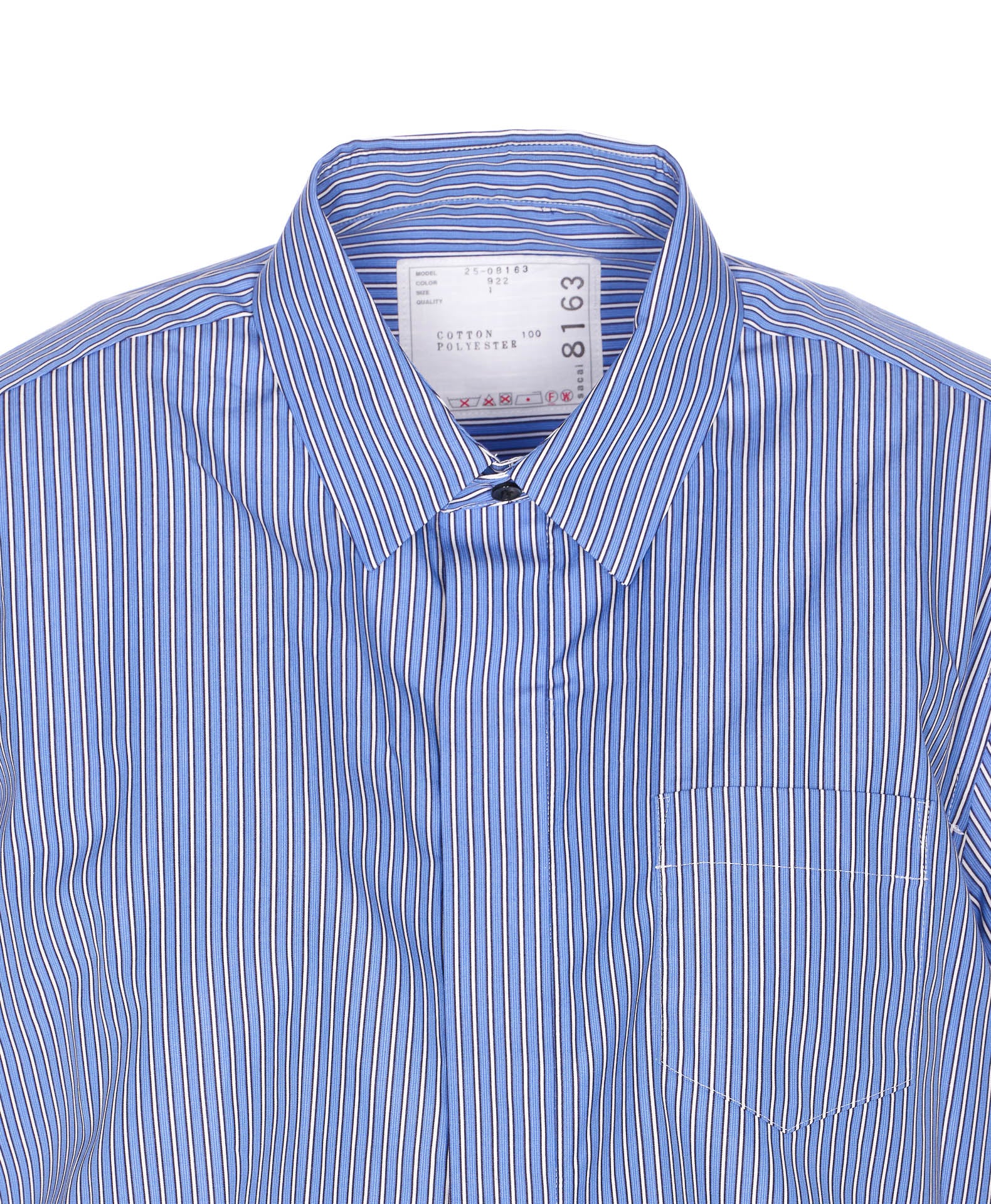 Sacai Shirts Blue Cotton
