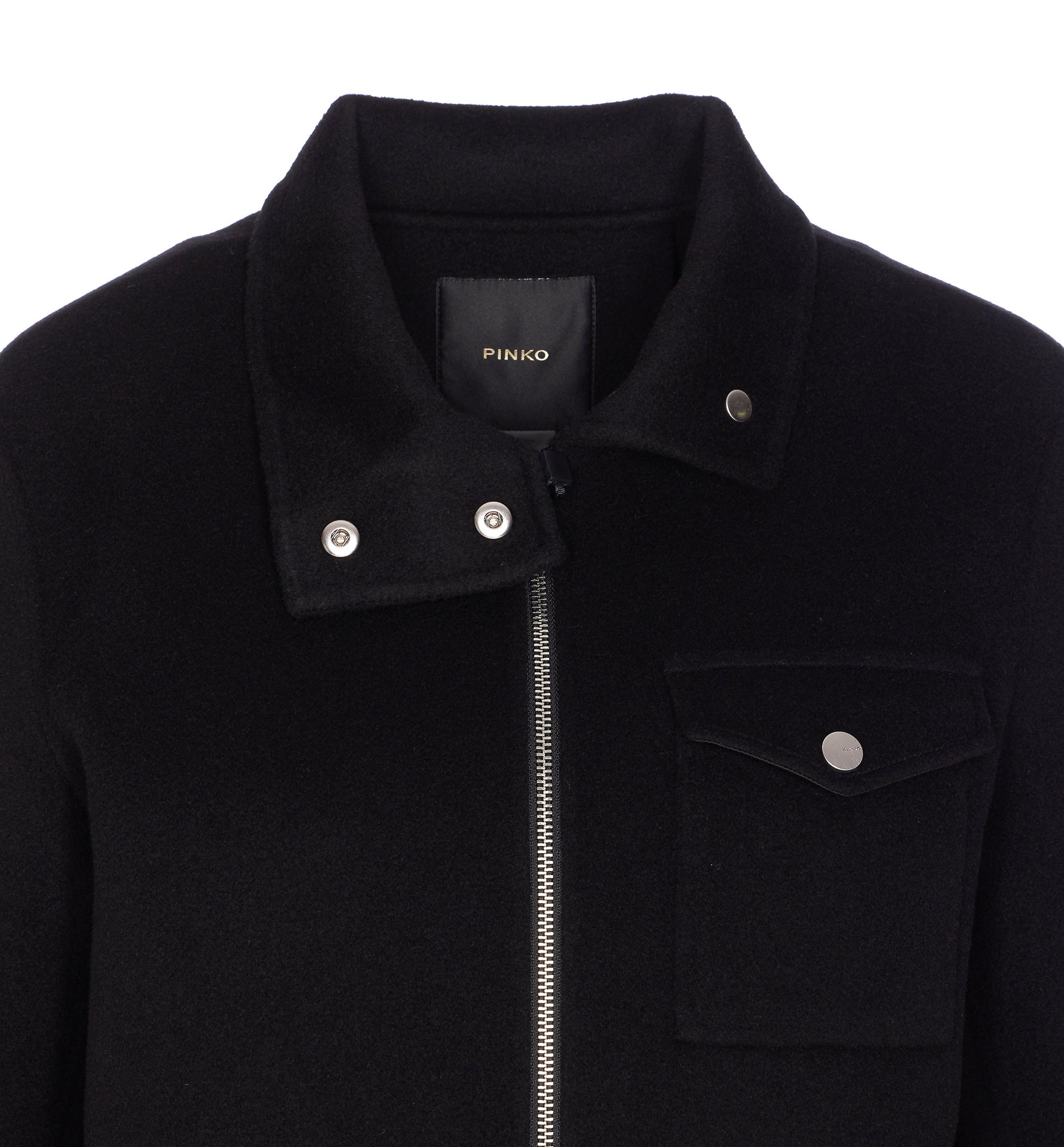 Pinko Coats Black Wool