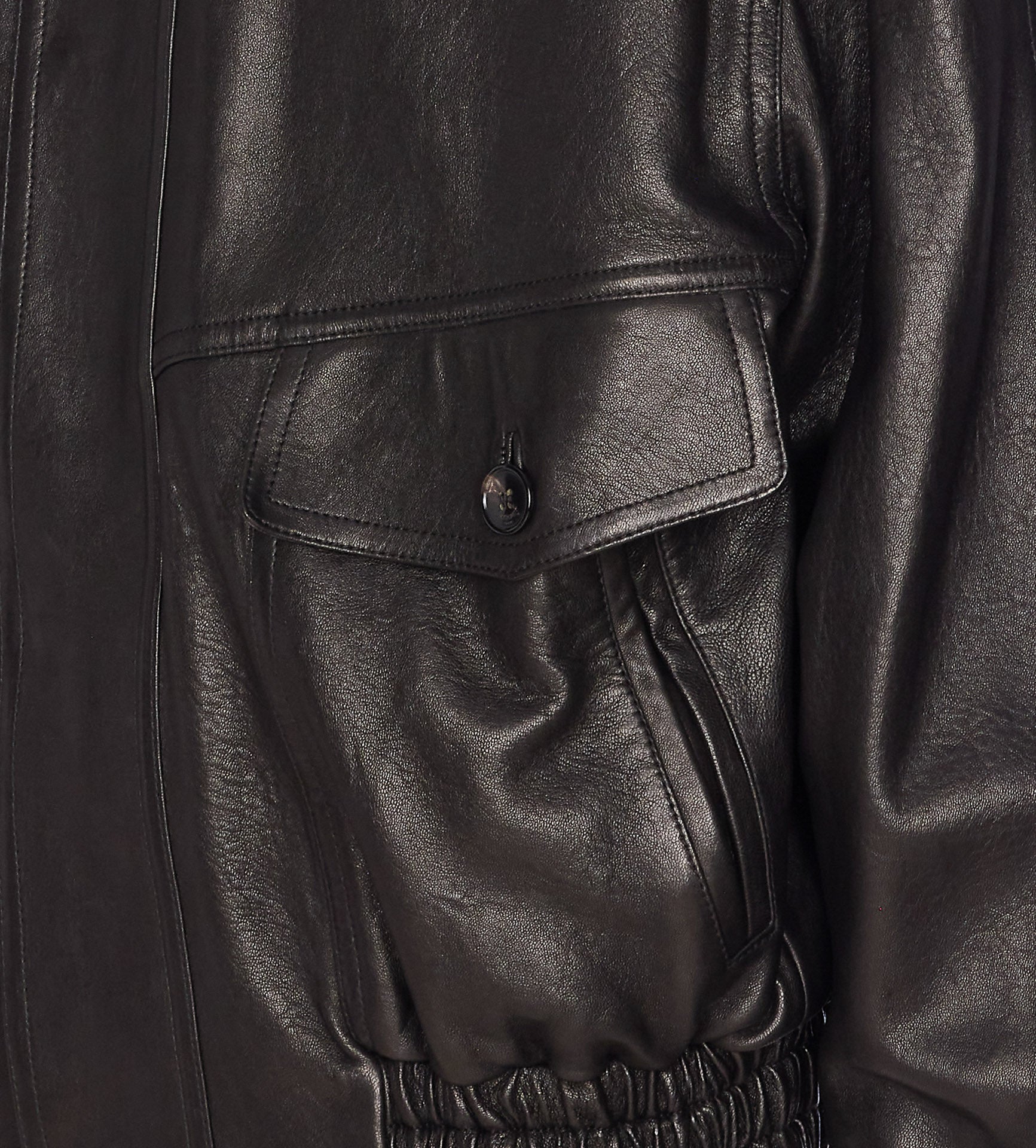 Saint Laurent Jackets Black Lambskin