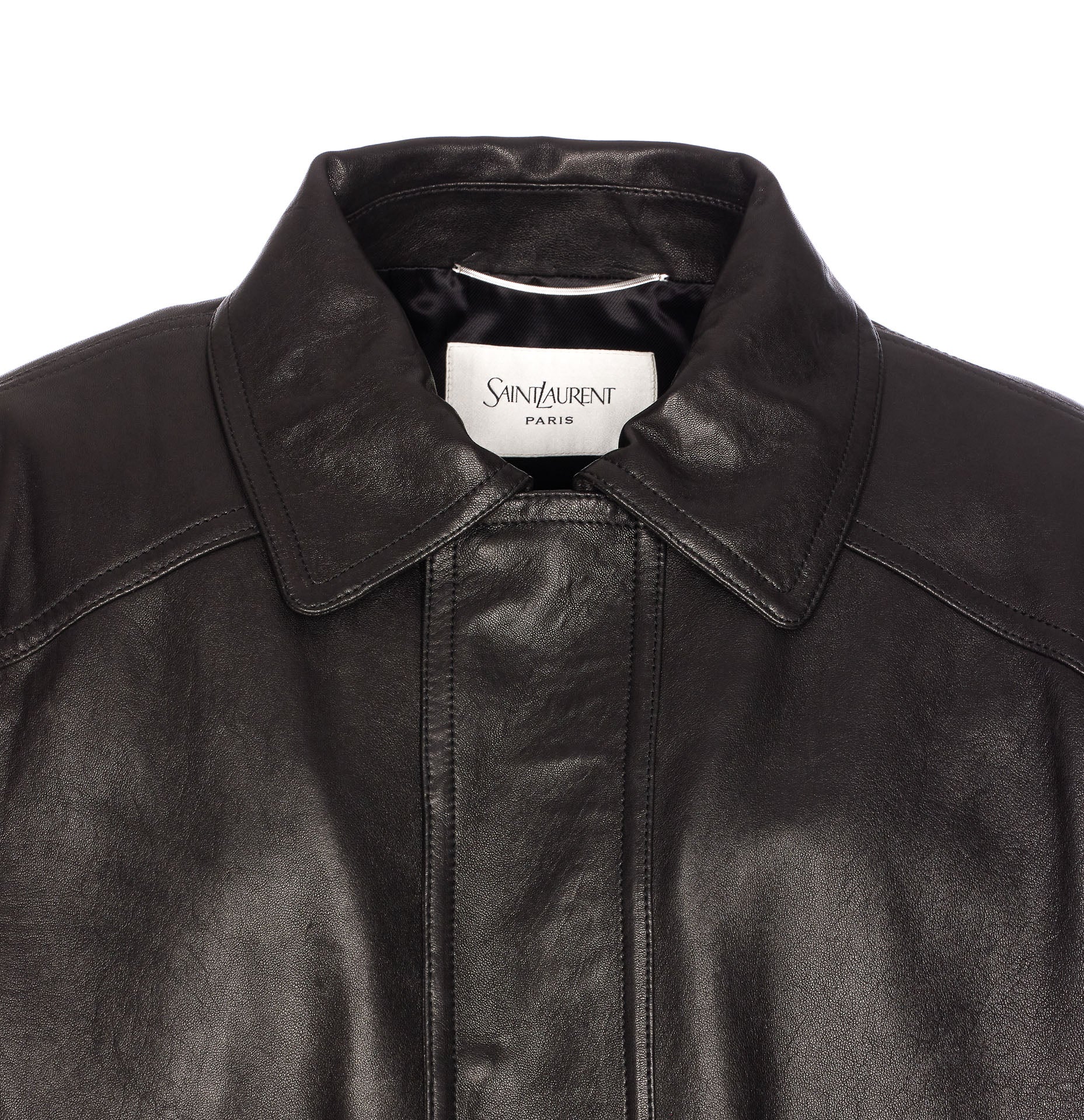 Saint Laurent Jackets Black Lambskin