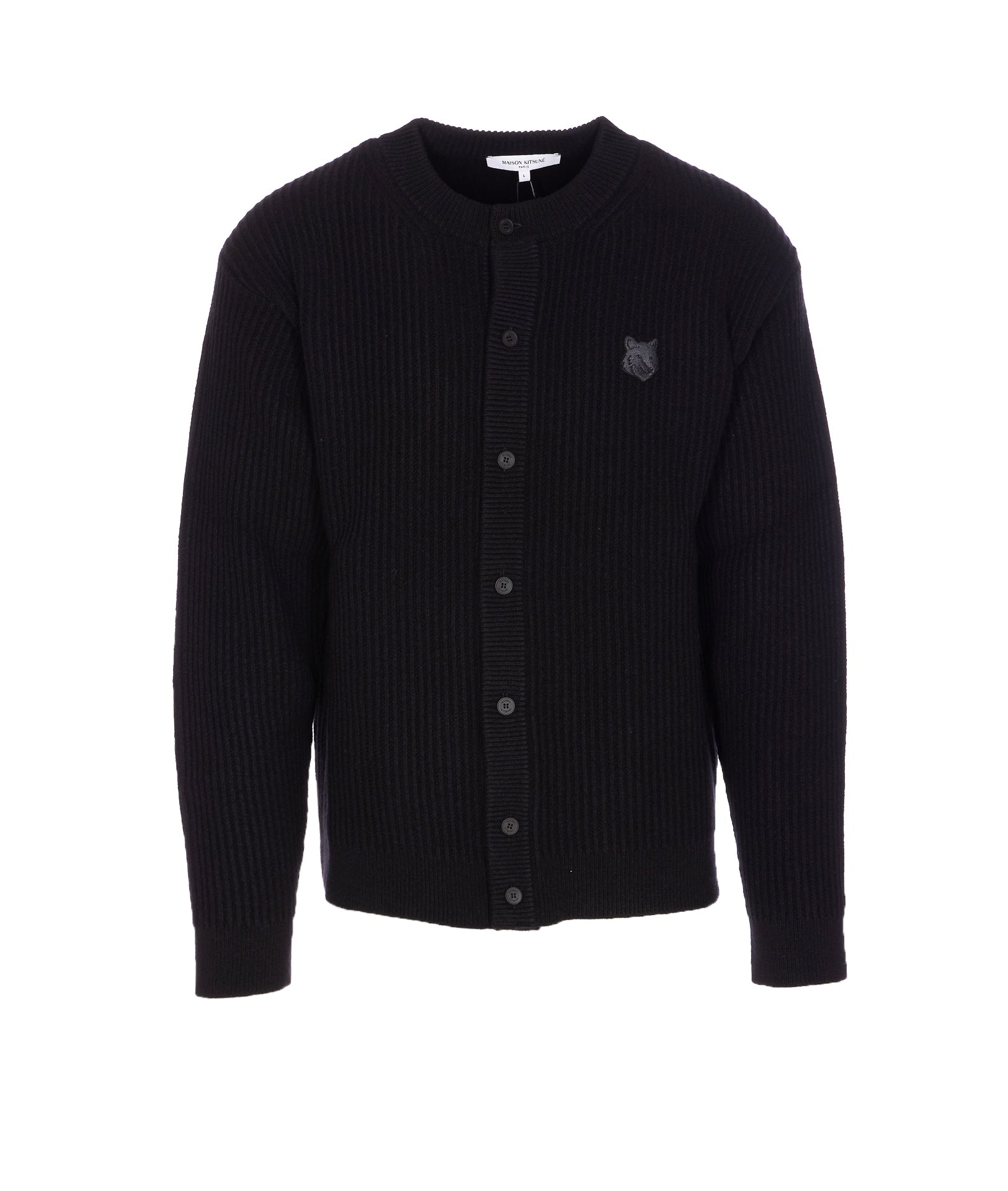 Maison Kitsune Sweaters Black Wool