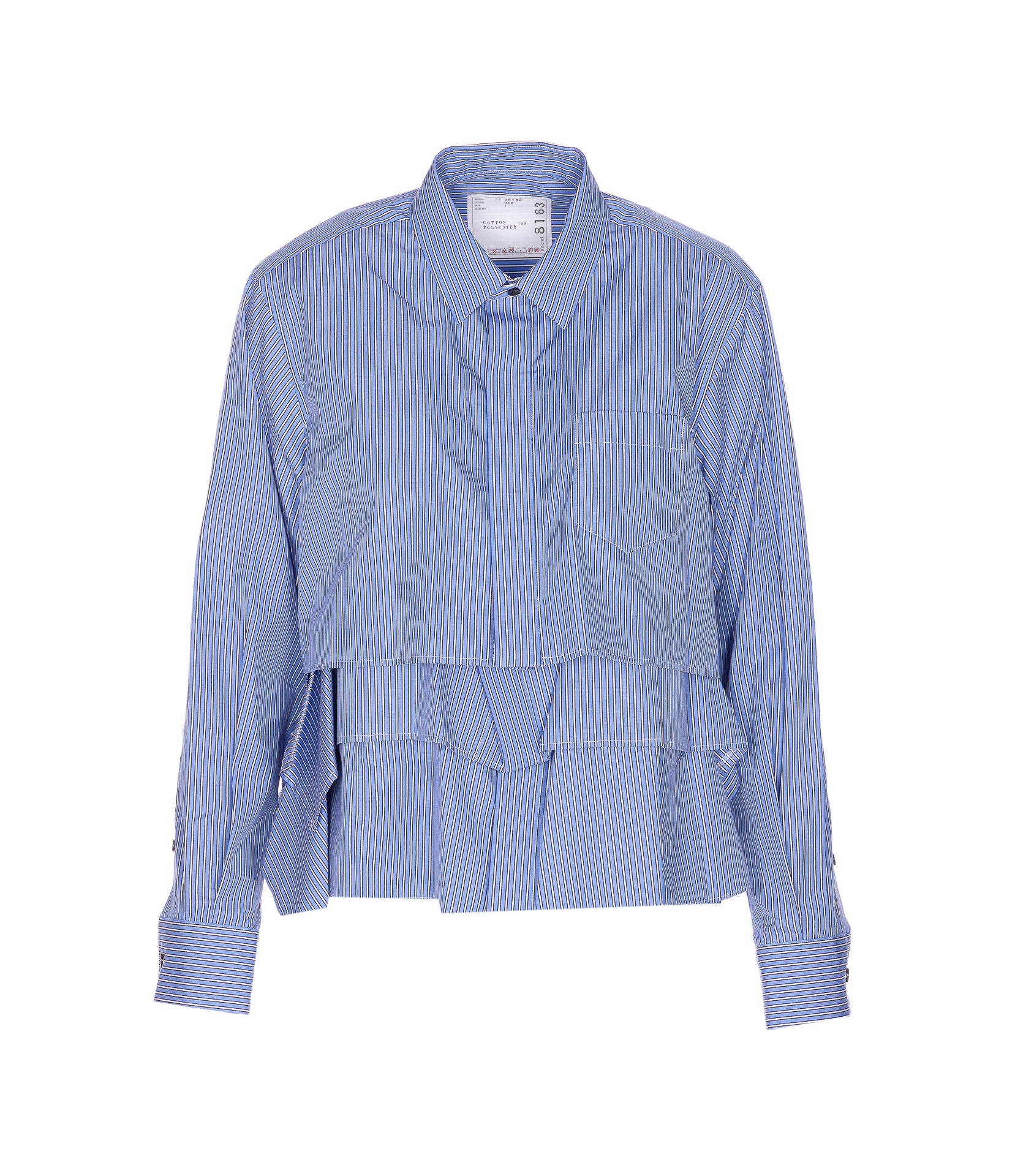 Sacai Shirts Blue Cotton