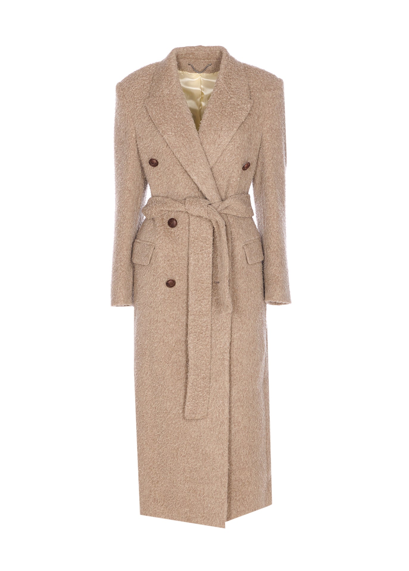 Golden Goose Coats Beige Virgin Wool