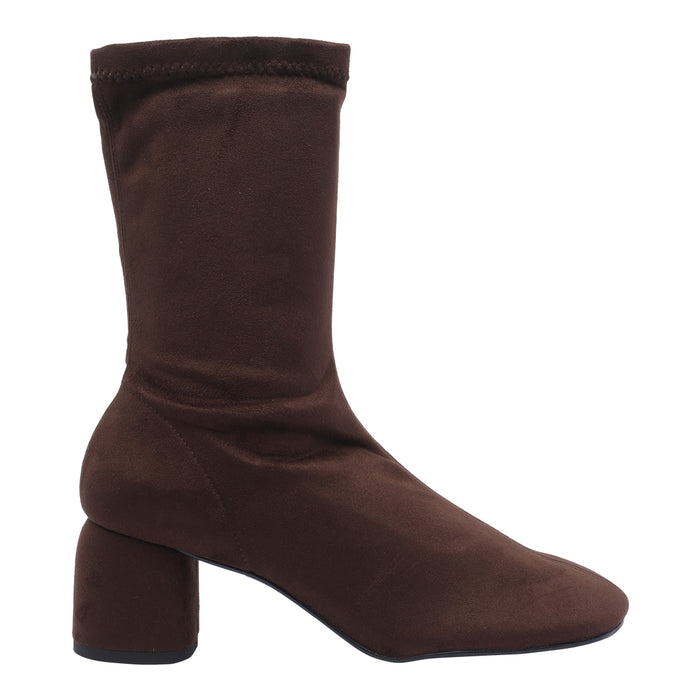 ANGEL ALARCON Boots Brown Fabric/rubber Sole
