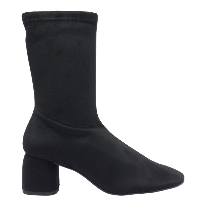 ANGEL ALARCON Boots Black Fabric/rubber Sole