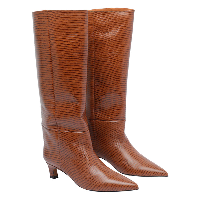 Angel Alarcon Boots Brown Calf Leather/rubber Sole