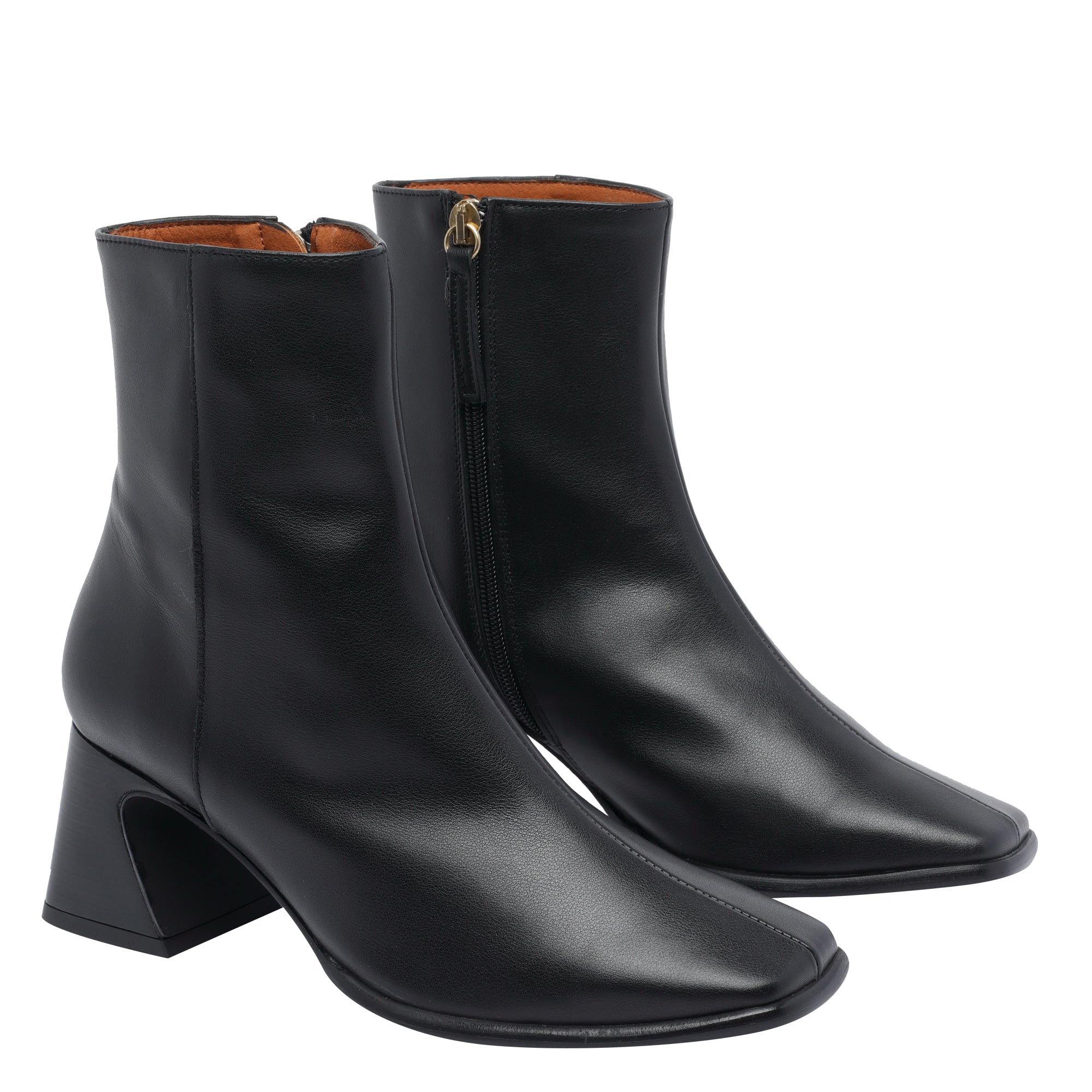 ANGEL ALARCON Boots Black Calf Leather/rubber Sole